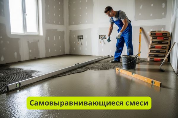 Самовыравнивающиеся смеси фото